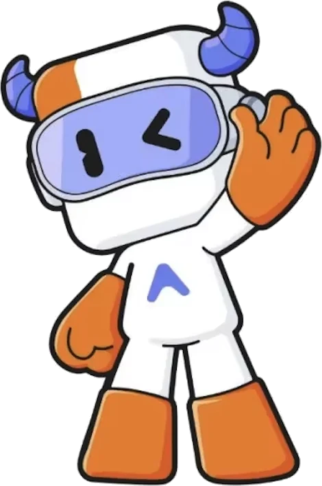 挥手打招呼的阿牛